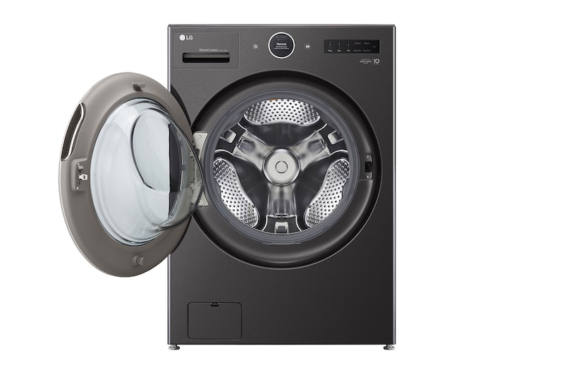 LG 5.0 Cu. Ft. Combo Laundry - Black Satinless Steel (WM6998HBA)