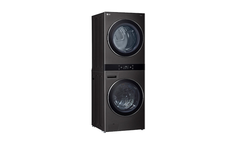 LG 5.0 / 7.4 Cu. Ft. Washtower Laundry - Black Satinless Steel (WKEX300HBA)