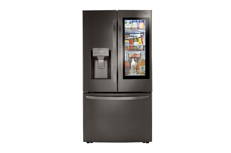 LG 24.0 Cu. Ft. Counter Depth French Door Fridge - Black Stainless (LRFVC2406D)