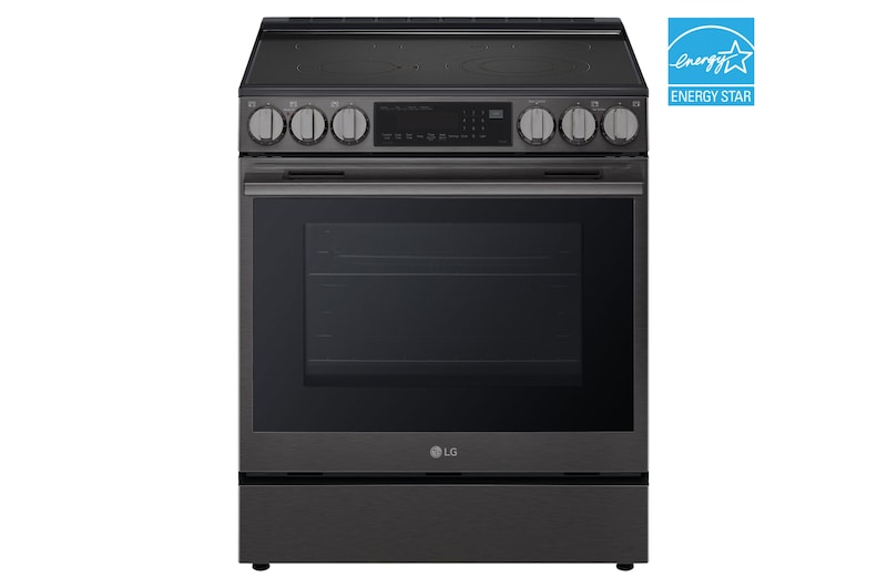 LG Electric Slide In Range - Black Stainless (LSEL6333ZE)