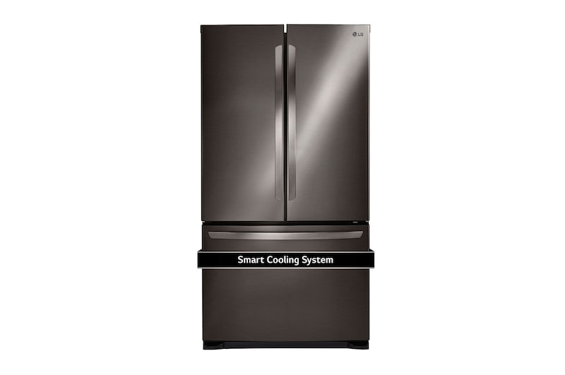 LG 22.0 Cu. Ft. Full Depth French Door Fridge - Black Stainless (LRFNS2200D)