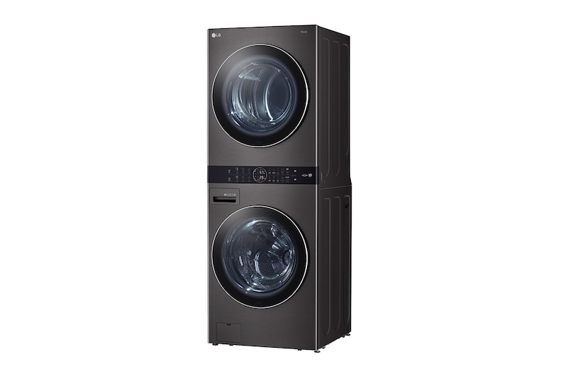 LG 4.5 / 7.4 Cu. Ft. Washtower Laundry - Black Satinless Steel (WKGX201HBA)